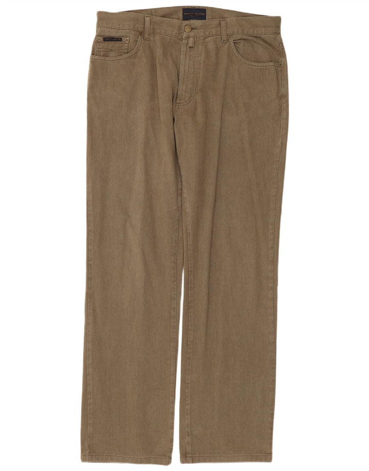 GANT Vaqueros rectos de corte regular para hombre W36 L32 Algodón caqui
