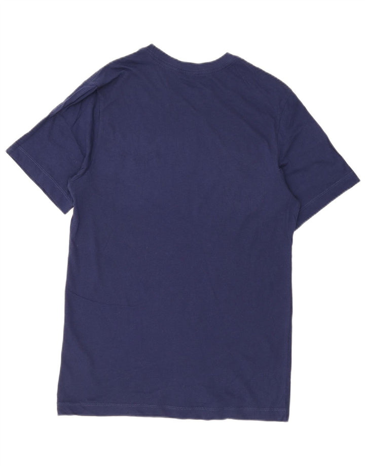 NIKE Camiseta gráfica para hombre Top Small Azul marino Algodón