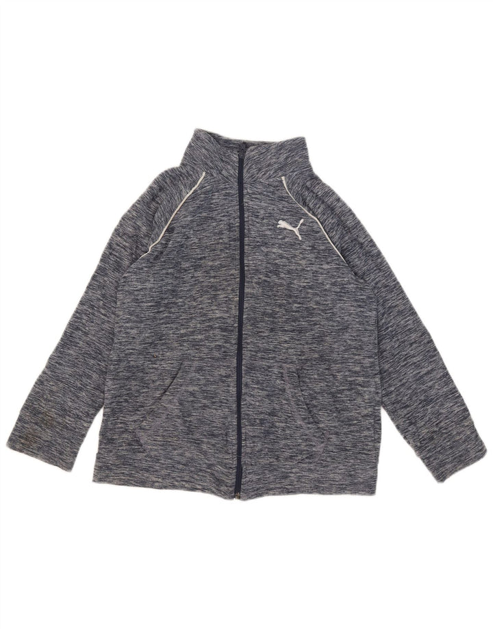 Puma Chaqueta polar para niños 12-13 años Grande Azul marino Moteado Poliéster