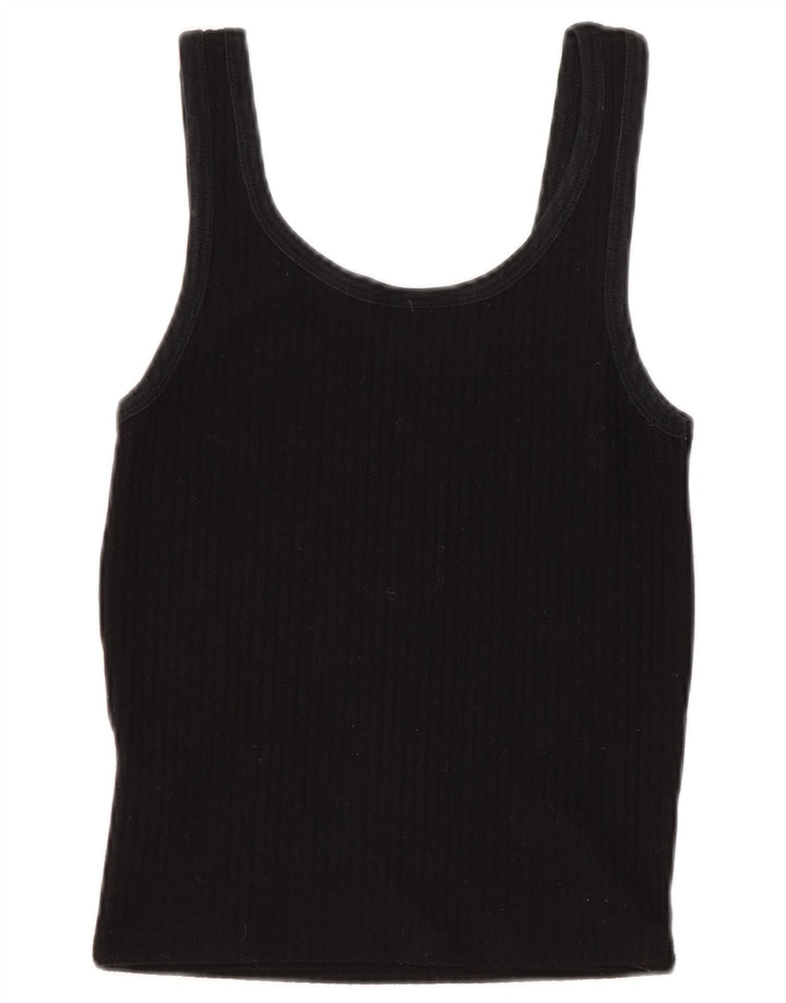 Top de tirantes para mujer Topshop UK 8 Small Poliéster negro