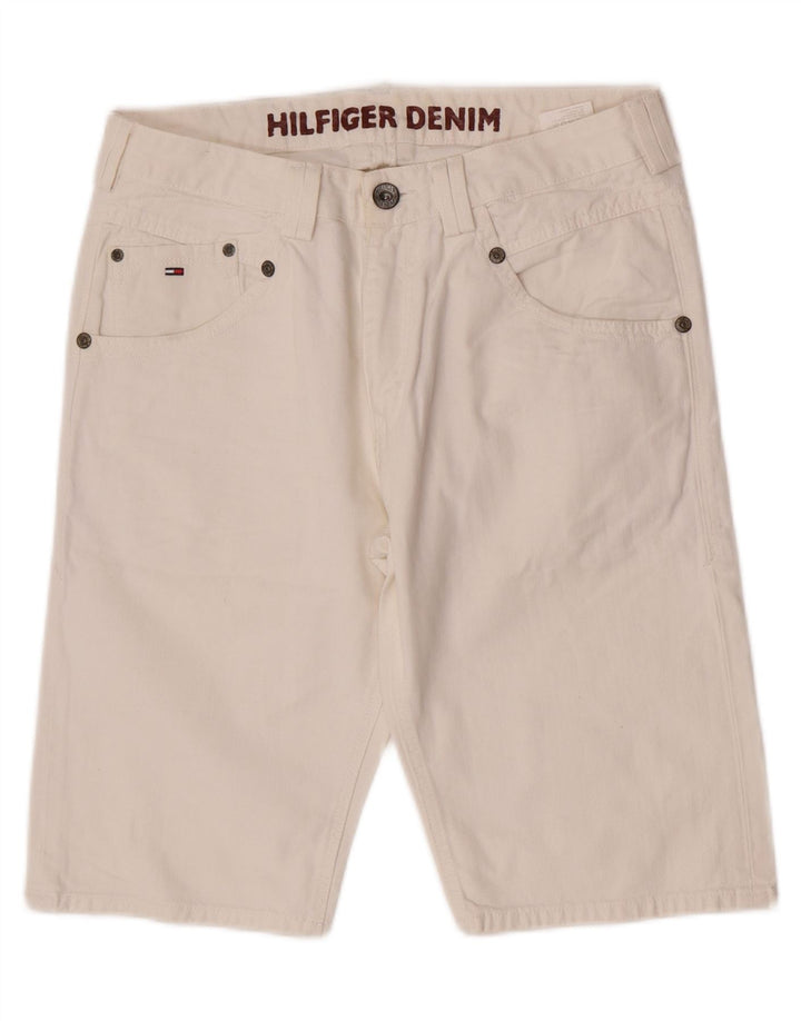Tommy Hilfiger Shorts De Mezclilla Para Hombre W32 Algodón Blanco Medio