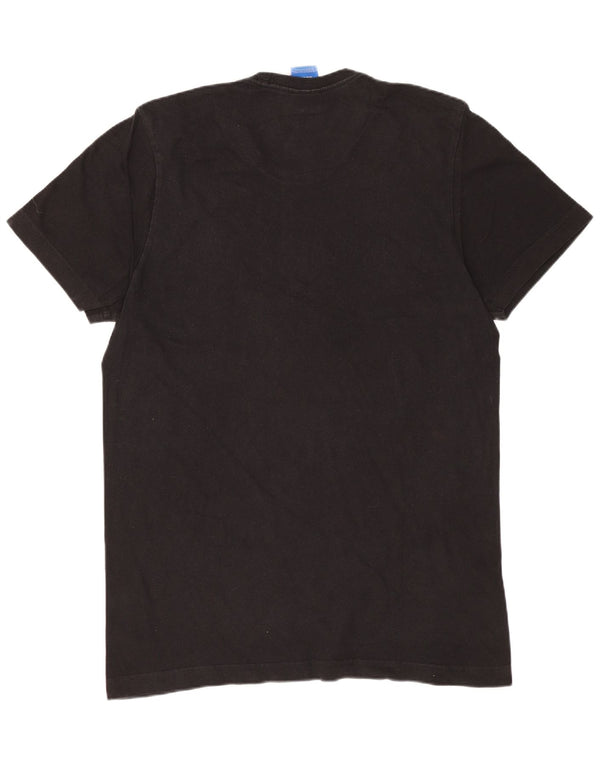 ADIDAS Camiseta gráfica para hombre Top Mediano Algodón negro