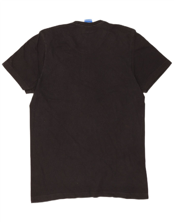 ADIDAS Camiseta gráfica para hombre Top Mediano Algodón negro