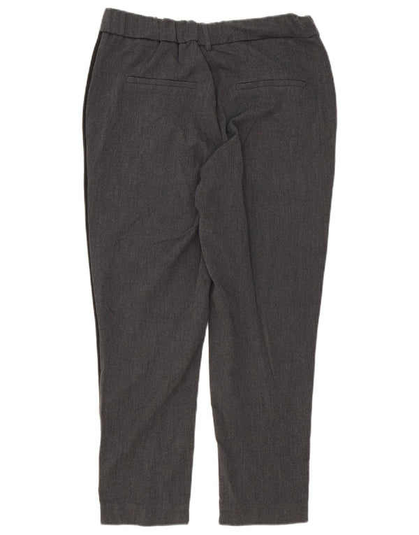 Zara Mujer Trafaluc Pantalones Cortos Pequeños W26 L25 Bloque De Color Gris