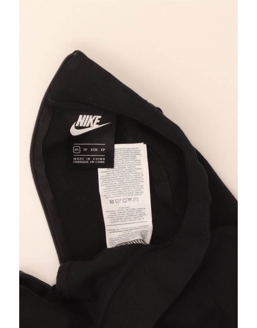 NIKE Mono sin mangas para mujer UK 6 XS Algodón negro