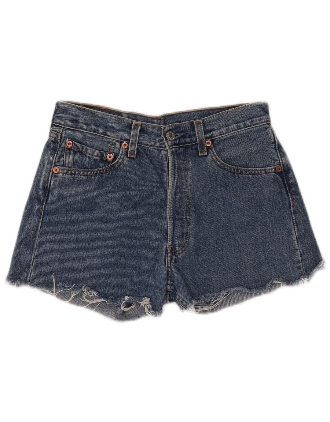 LEVI'S Mujer 501 Shorts De Mezclilla W28 Azul Medio