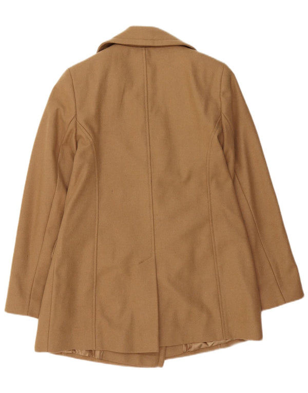 Monsoon Chaquetón para mujer UK 40 Small Lana marrón
