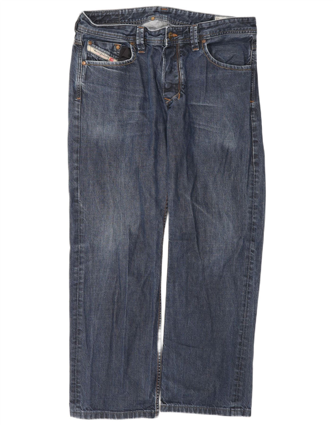 Diesel Vaqueros Rectos Para Hombre W34 L29 Algodón Azul