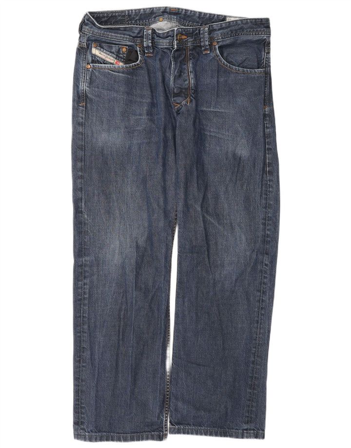 Diesel Vaqueros Rectos Para Hombre W34 L29 Algodón Azul