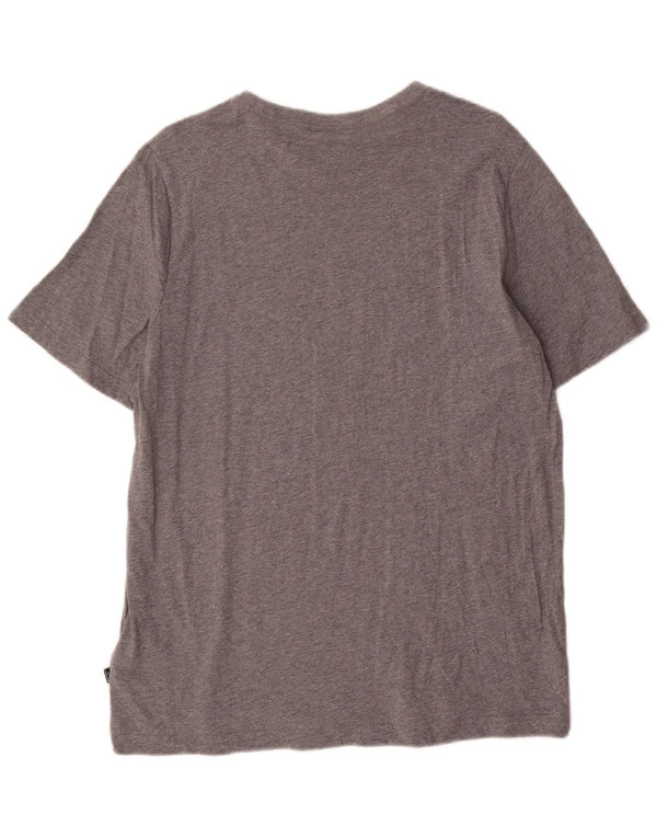 Puma Camiseta gráfica para hombre Top grande de algodón moteado gris