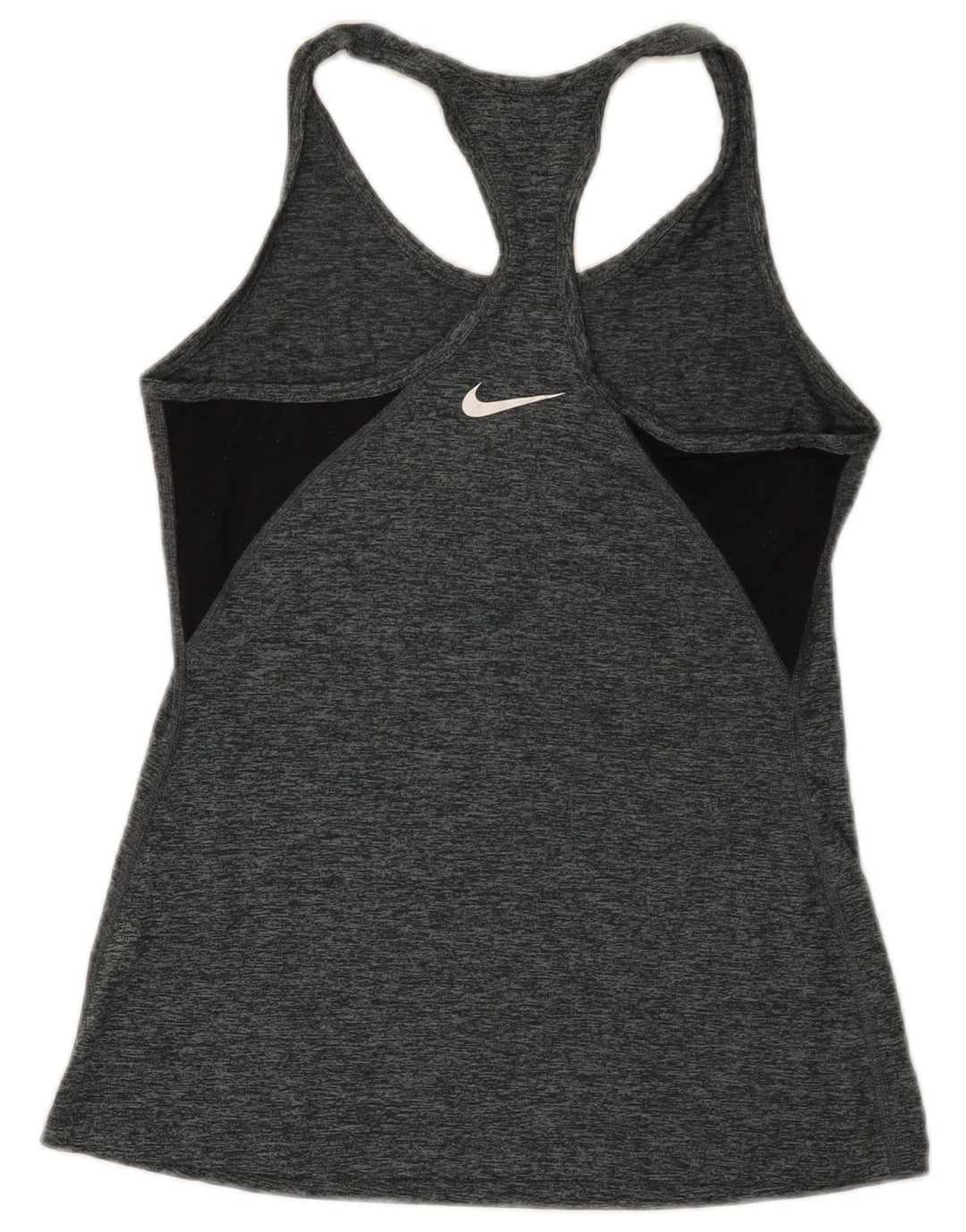 Nike Mujer Dri Fit Chaleco Top UK 8 Pequeño Gris Moteado Poliéster