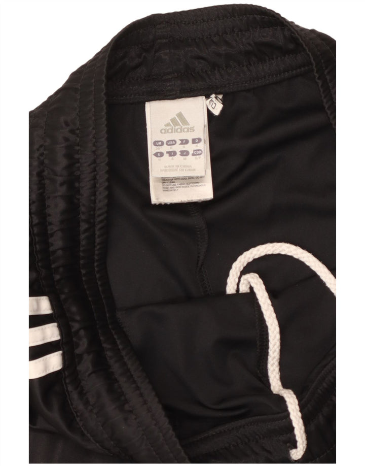 ADIDAS Mens Deutscher Fussball Bund pantalones cortos deportivos pequeño poliéster negro