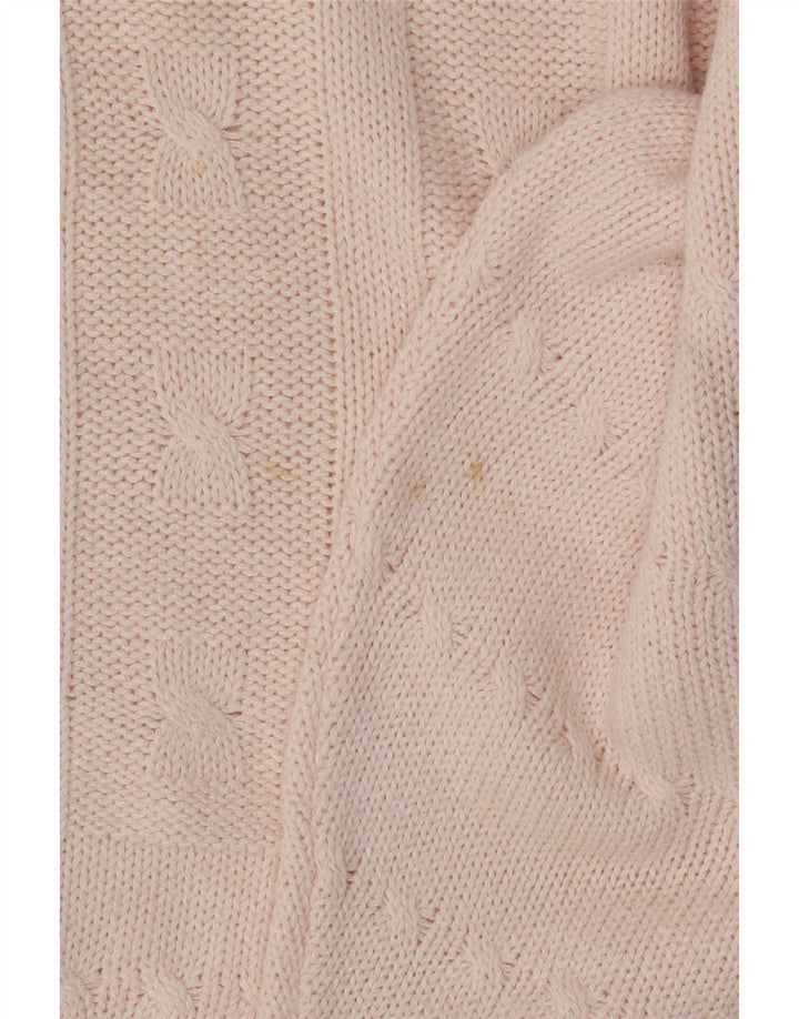Portobello's Jersey corto con cuello redondo para mujer IT 42 Algodón rosa medio