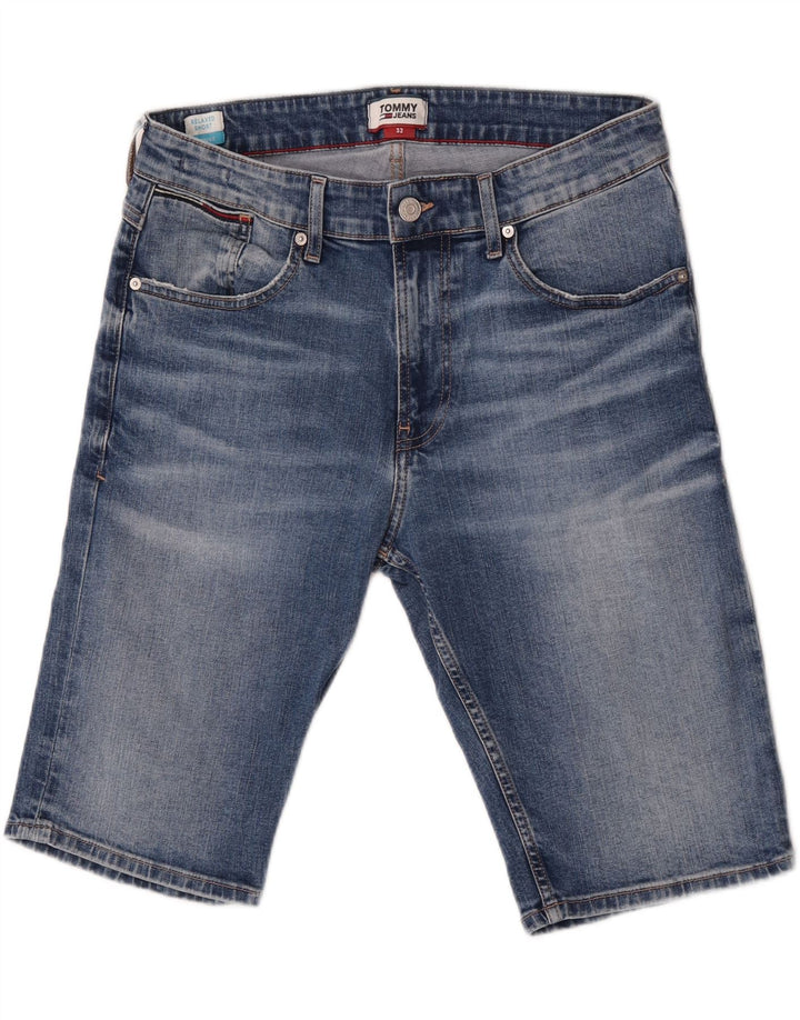 Tommy Hilfiger Shorts De Mezclilla Para Hombre W32 Algodón Azul Medio
