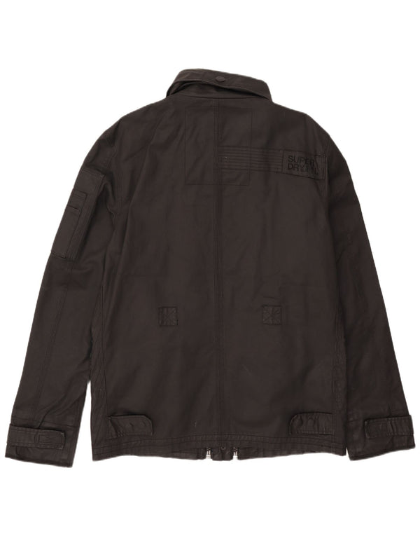 Superdry Chaqueta militar para hombre ES 44 2XL Algodón negro
