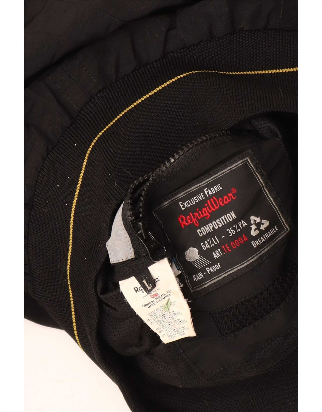 Refrigiwear Mujer Cruz Bomber Chaqueta Grande Algodón Negro