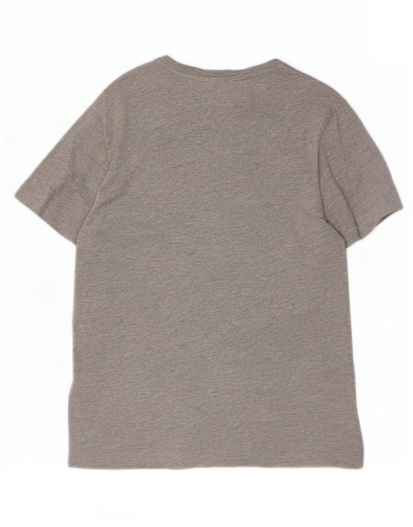 Champion Mens Graphic T-Shirt Top Medium Grey Flecked