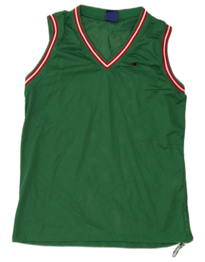 CHAMPION Camiseta sin mangas para mujer UK 14 Poliéster verde medio
