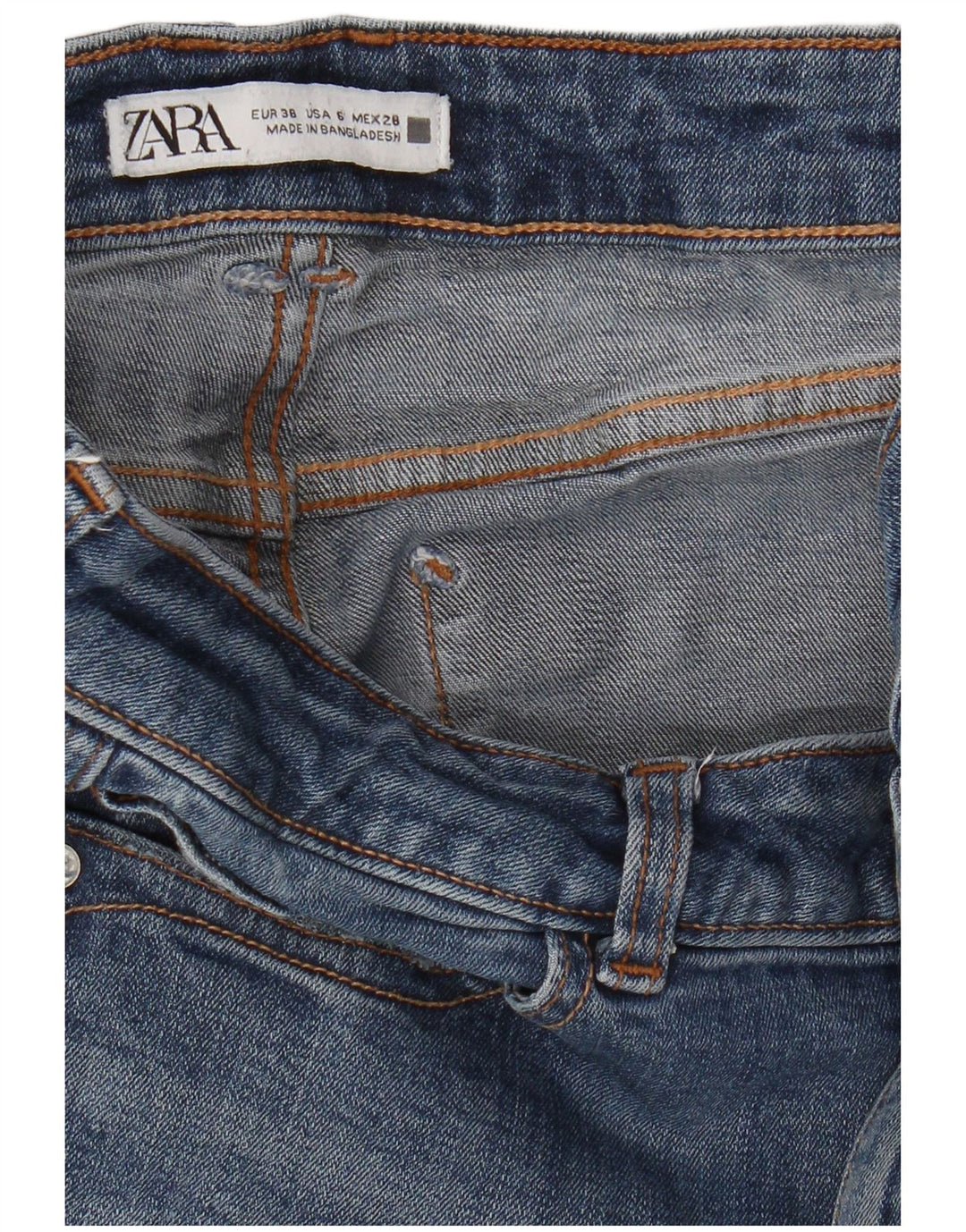Zara Jeans Slim para Mujer EU 38 Small W28 L26 Azul