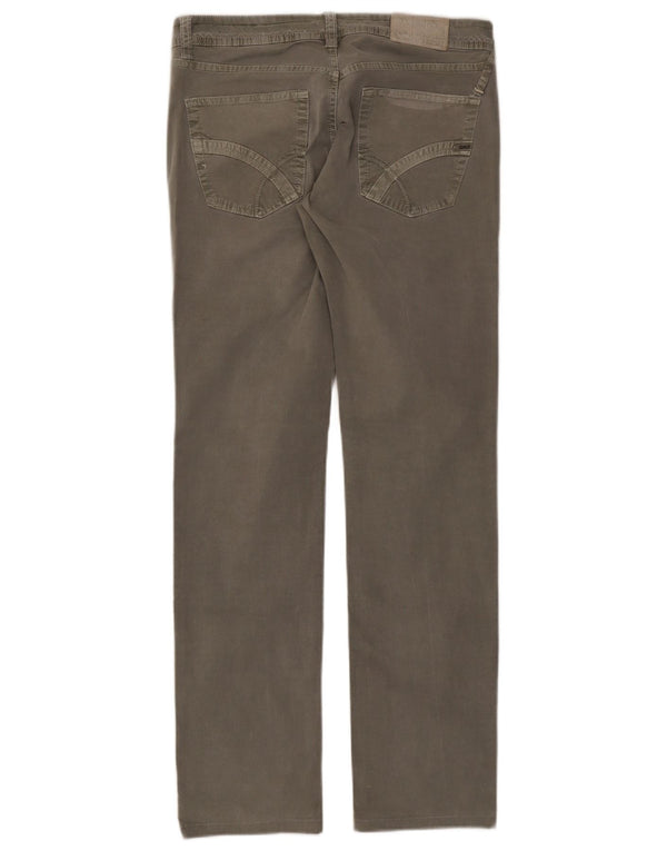 Pantalón Casual Recto Gas Mujer W31 L31 Algodón Gris