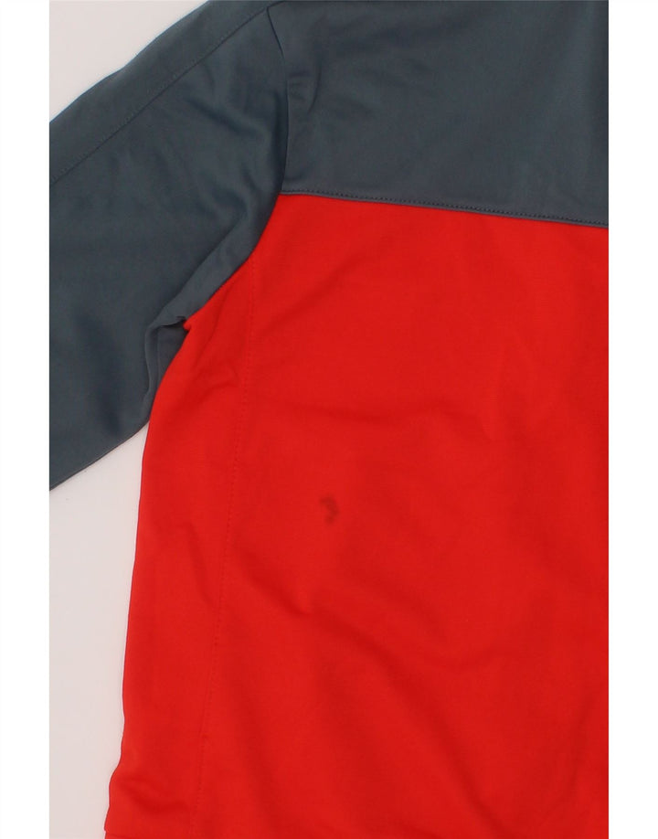 NIKE Boys Tracksuit Top Jacket 6-7 Years XS Red Colourblock Polyester Vintage Nike and Second-Hand Nike from Messina Hembry 