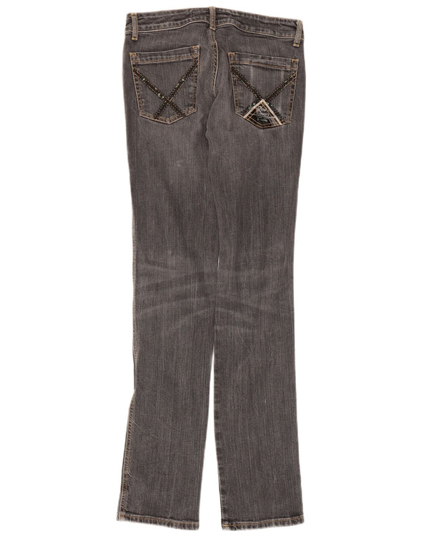 Roy Rogers Vaqueros ajustados para mujer W27 L33 Algodón gris