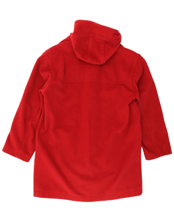 Sisley Trenca extragrande con capucha para mujer, talla 40, talla grande, lana roja