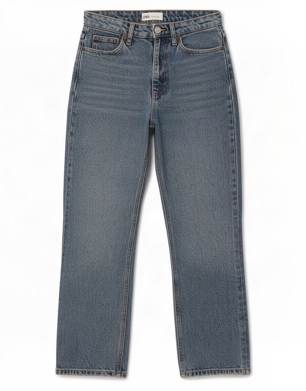 Zara Jeans Bootcut Mujer EU 36 XS W26 L26 Algodón Azul
