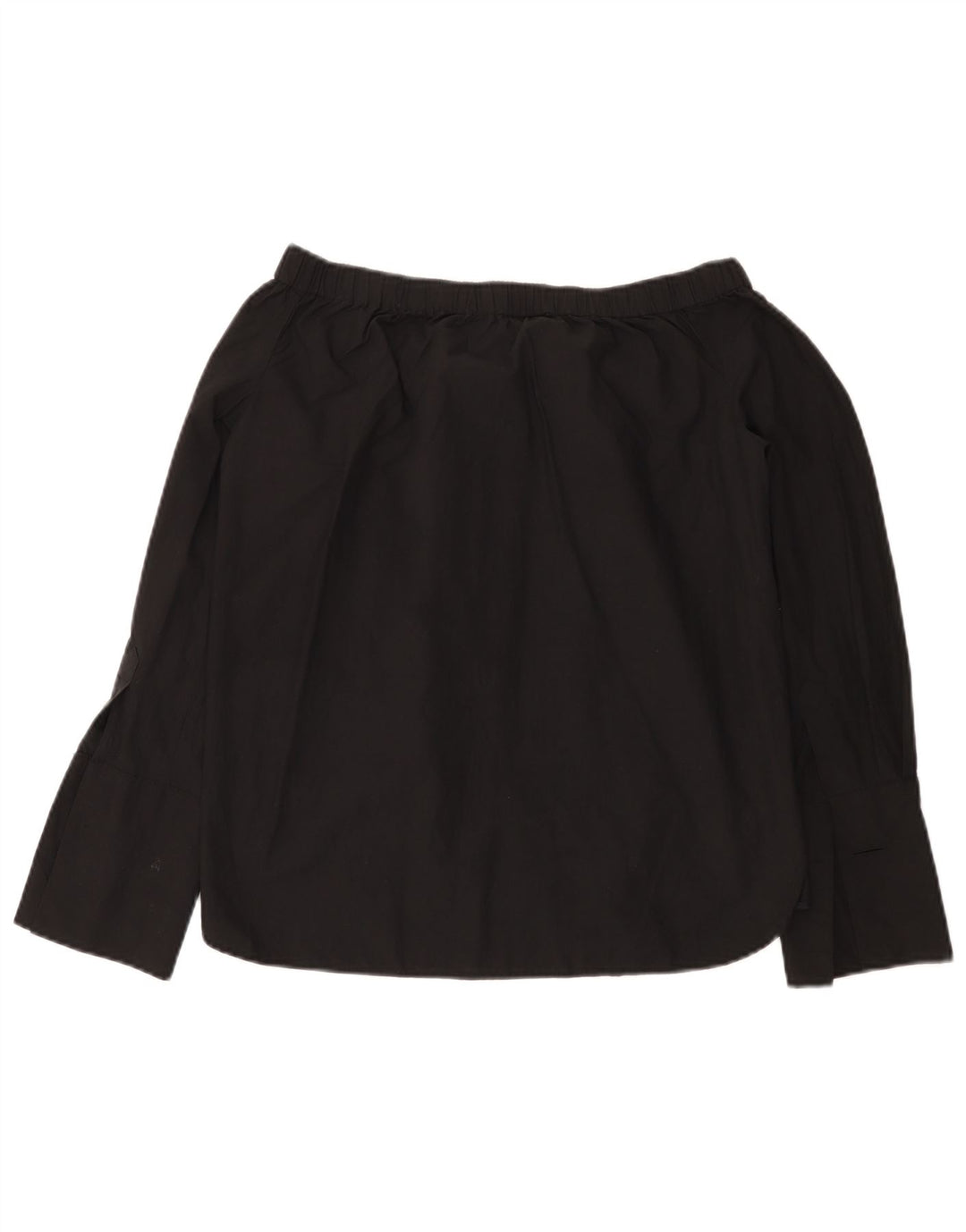 Zara Top extragrande con hombros descubiertos para mujer UK 6 XS Negro