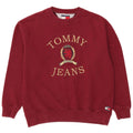 Tommy Hilfiger Sudadera Gráfica para Hombre Jumper Medium Borgoña Algodón