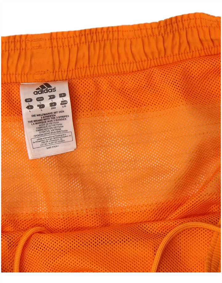 ADIDAS Hombre Graphic Bañador Shorts Grande Naranja Colorblock Poliéster