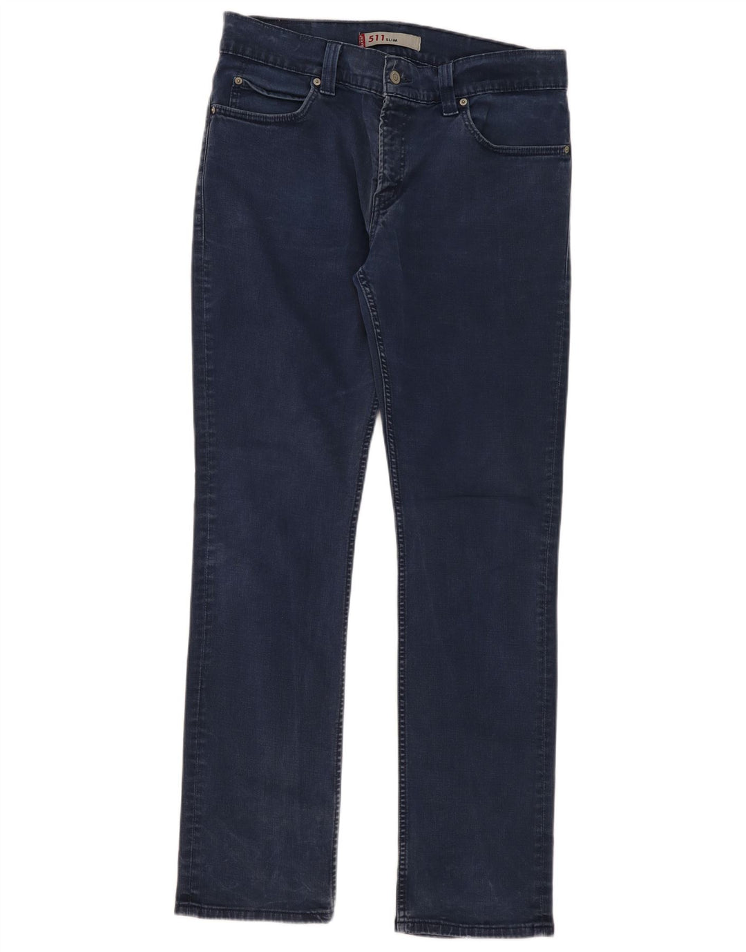 Levi's Mujer 511 Slim Jeans W36 L34 Algodón Azul Marino