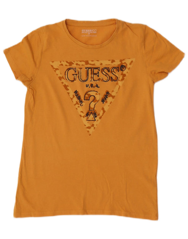 Guess Camiseta Gráfica Niña Top 13-14 Años Algodón Amarillo