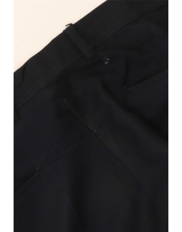 Farah Pantalones Casuales Rectos Para Hombre W42 L29 Poliéster Azul Marino