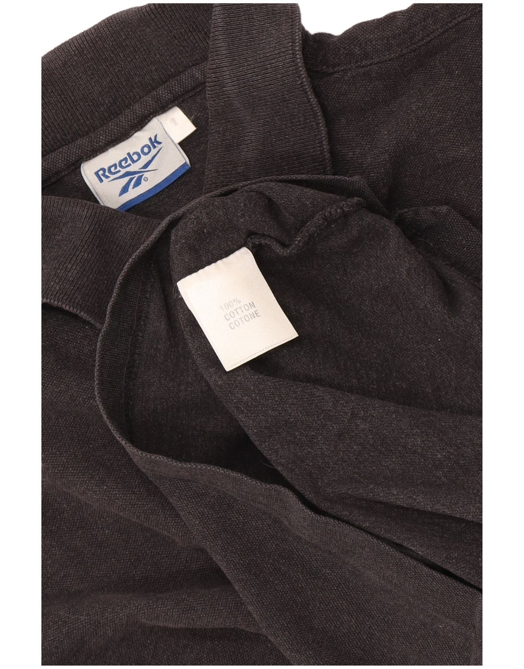 Polo Reebok Hombre Pequeño Algodón Negro