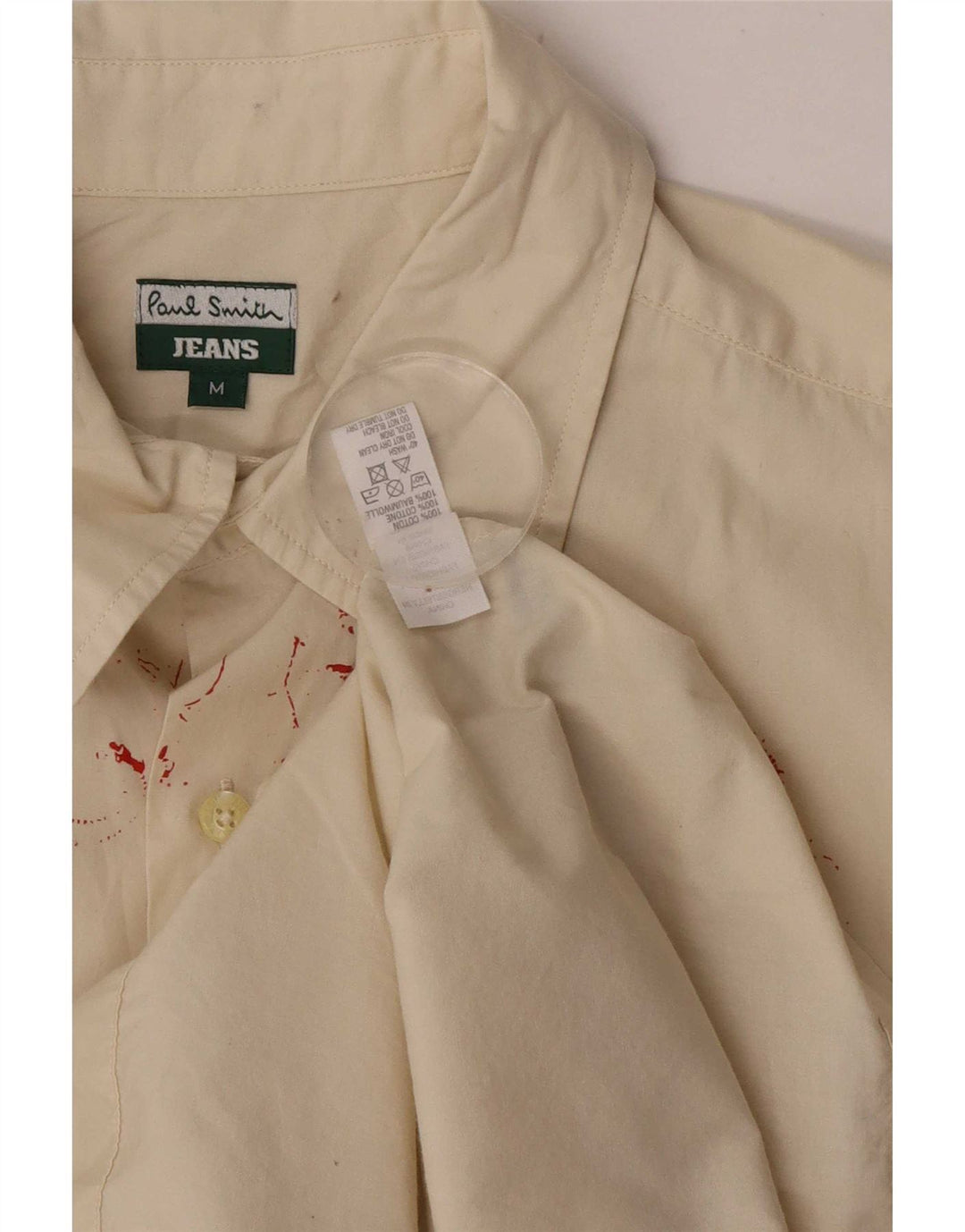Camisa estampada Paul Smith de hombre de algodón floral blanco mediano