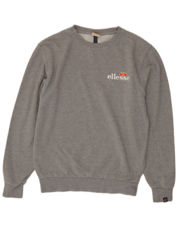 Ellesse - Sudadera gráfica para mujer, talla 40, algodón gris grande