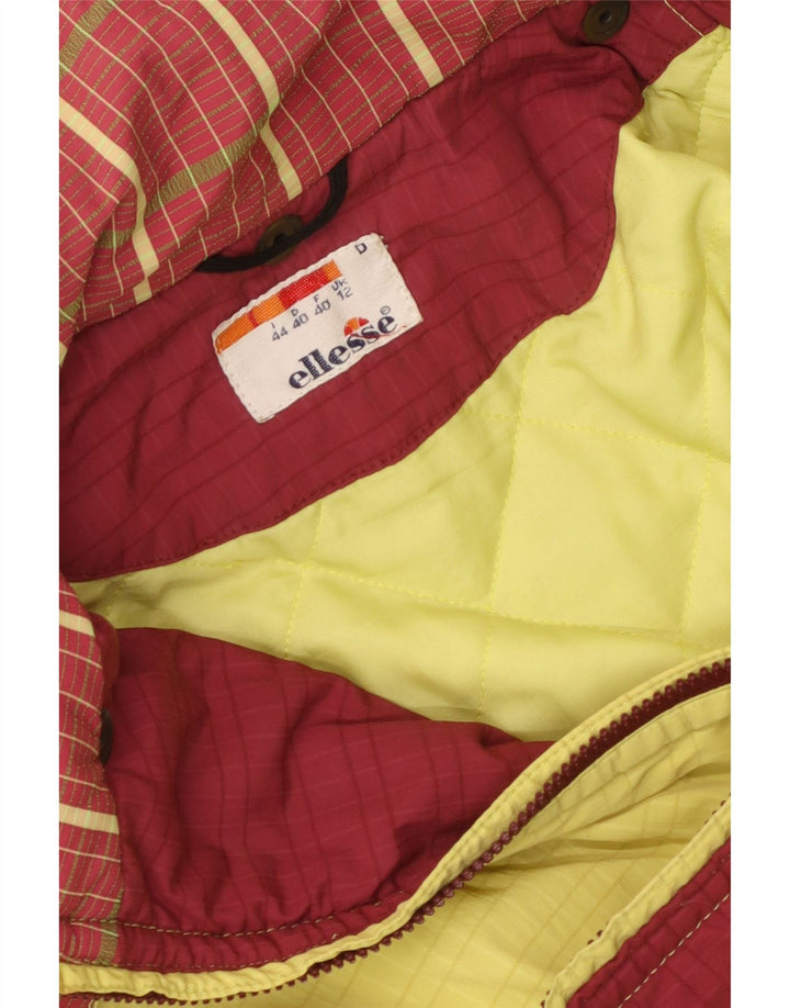 Chaqueta cortavientos con capucha para mujer Ellesse UK 40 Medium Yellow Colourblock
