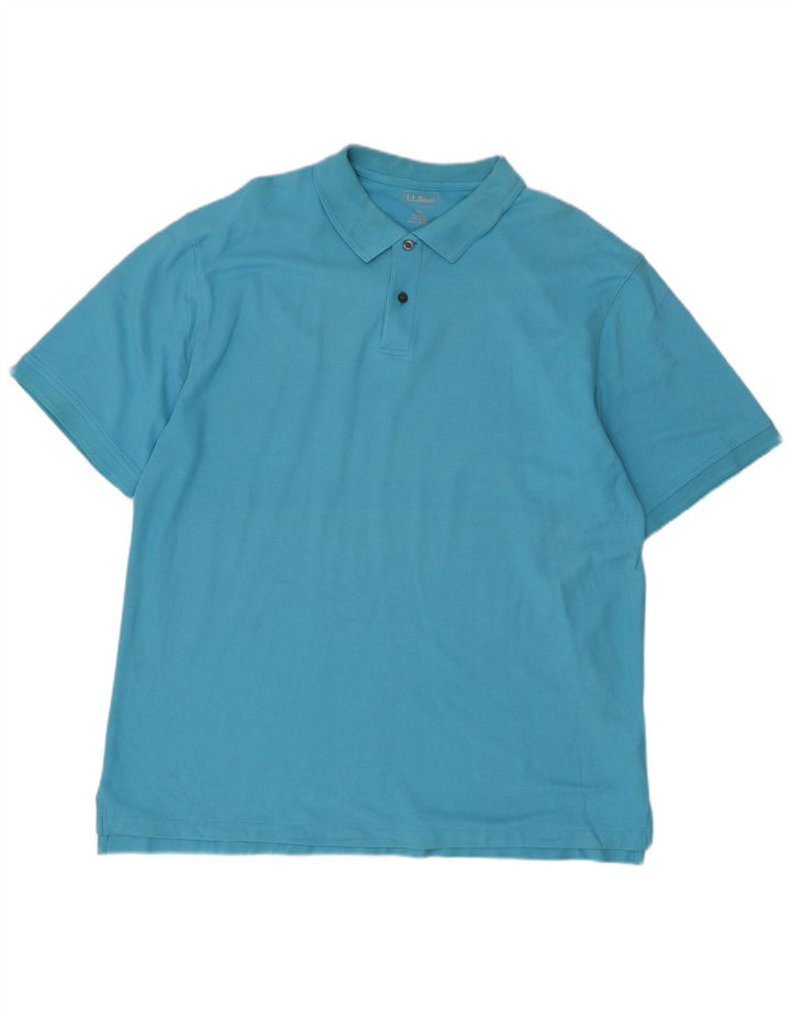 L.L.BEAN Polo Hombre XL Algodón Azul