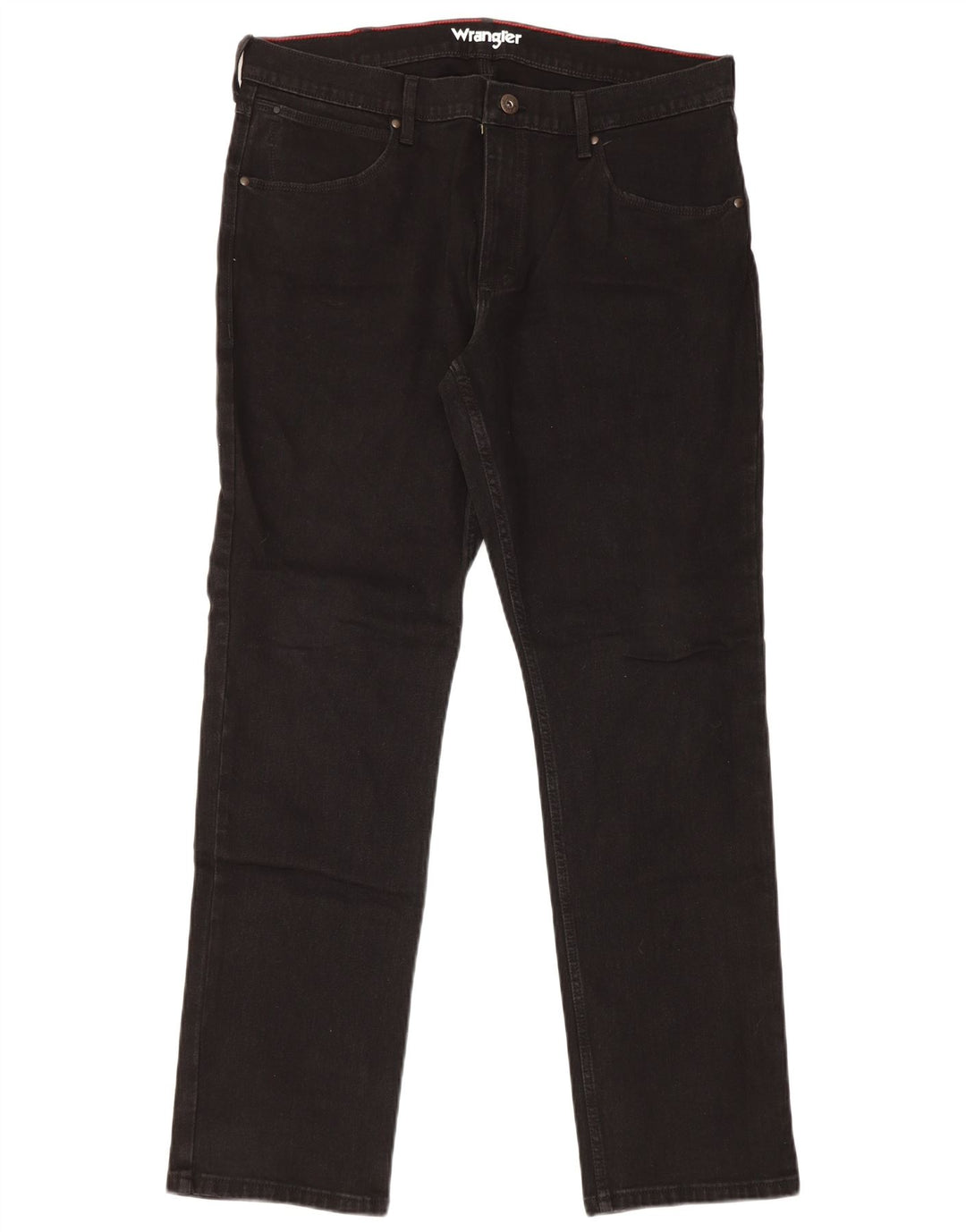 Vaqueros Wrangler Regulares Rectos Mujer W36 L32 Algodón Negro
