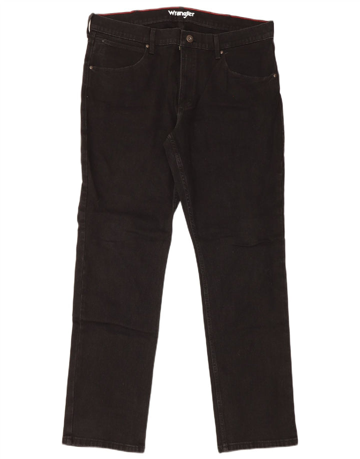 Vaqueros Wrangler Regulares Rectos Mujer W36 L32 Algodón Negro