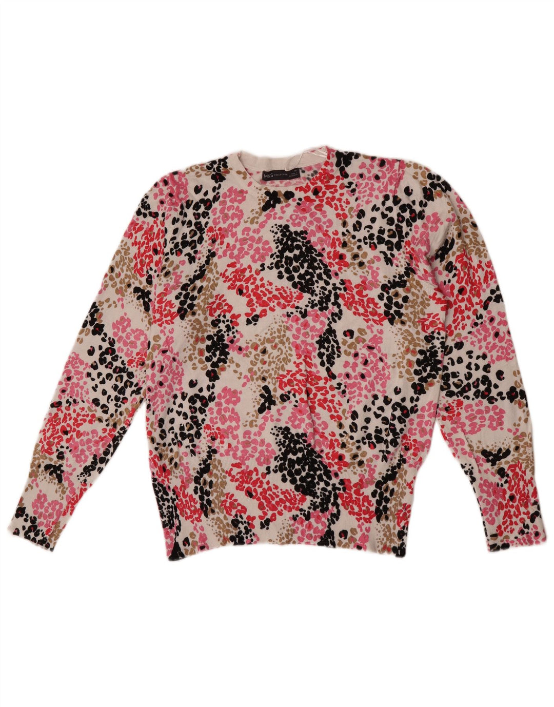 Marks & Spencer Suéter de Cuello Redondo para Mujer UK 44 Grande Multicolor