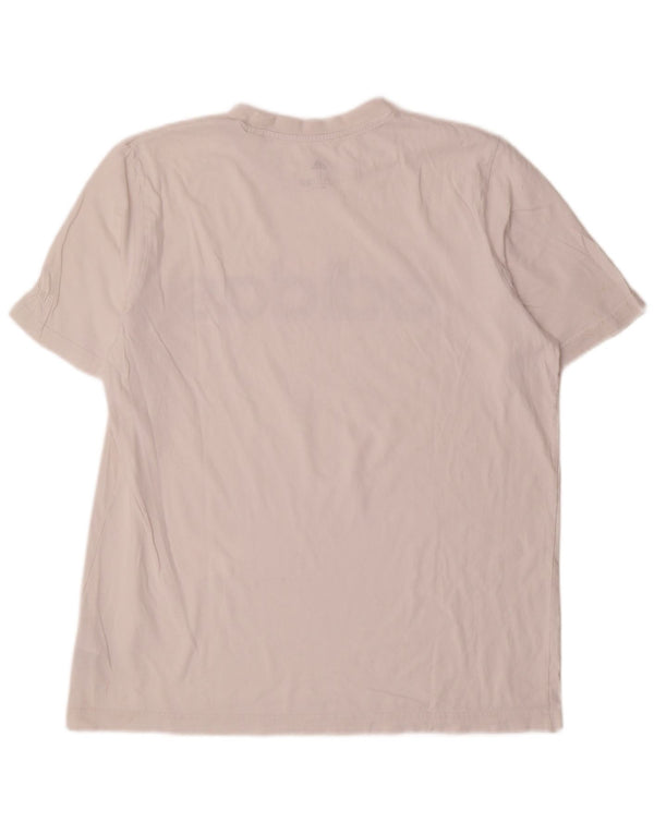 Adidas - Camiseta gráfica para hombre, talla grande, algodón blanco