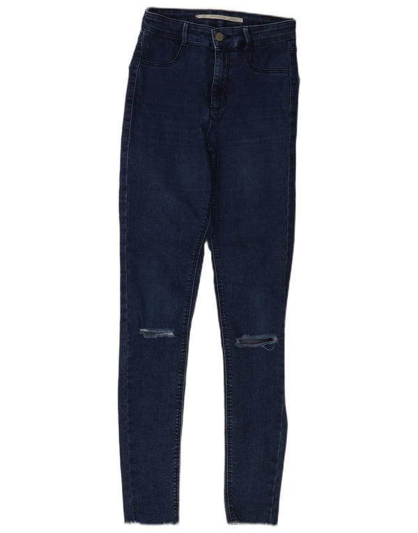 Zara Vaqueros pitillo desgastados Trafaluc para mujer EU 34 2XS W24 L28 Azul