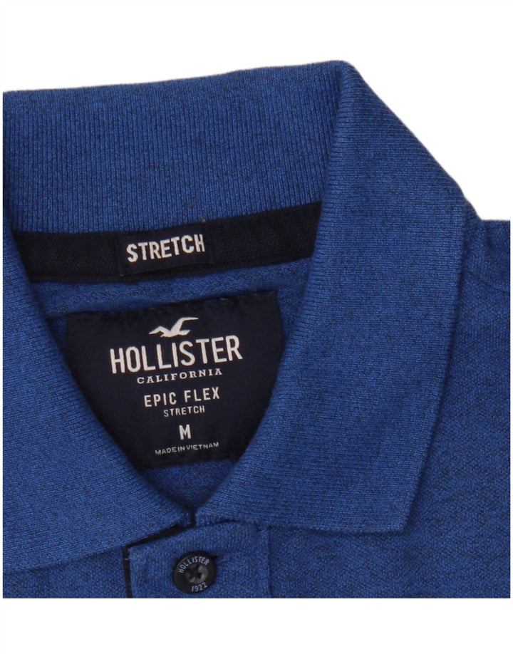 Polo Hollister Hombre Stretch Azul Medio