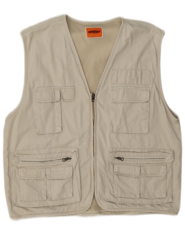 Chaleco utilitario para hombre Lancelot UK 40 Large Beige