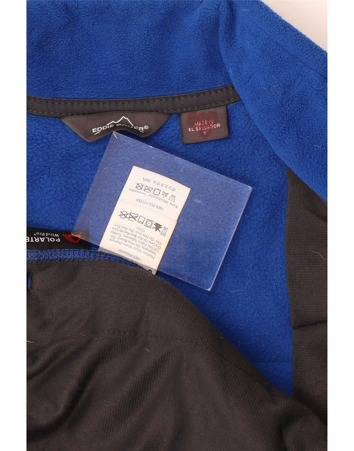 EDDIE BAUER Chaleco polar para hombre UK 36 Small Azul Colorblock Poliéster