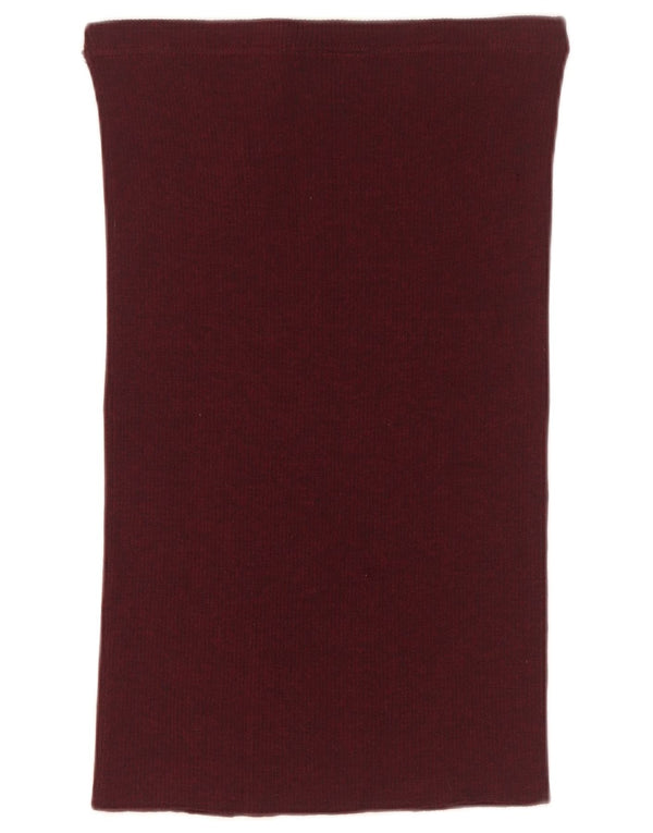 Falda recta para mujer Sevres IT 44 Medium W34 Borgoña Lana virgen