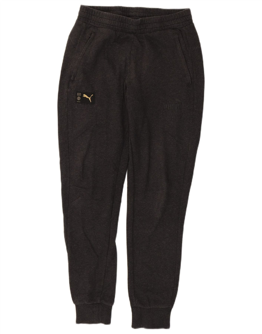 PUMA Pantalones de chándal para hombre Joggers de algodón gris medio