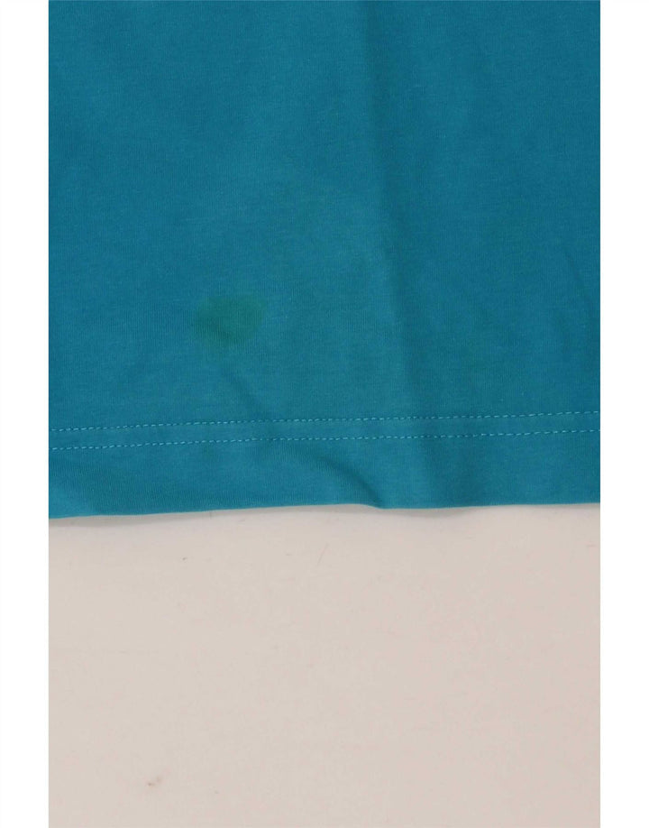 Adidas - Camiseta para mujer (talla 40), color azul medio, algodón